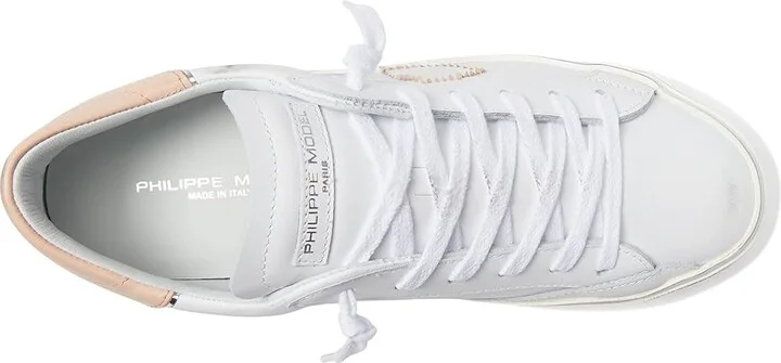 Philippe Model PRSX Low Sneaker Women's Shoes Veau Broderie/Blanc Nude : EU 41 (US Women's 10) M, Leather - Image 2