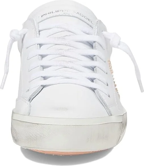 Philippe Model PRSX Low Sneaker Women's Shoes Veau Broderie/Blanc Nude : EU 41 (US Women's 10) M, Leather - Image 5