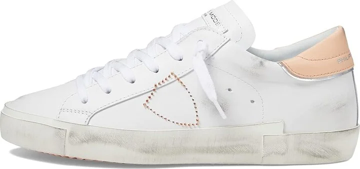 Philippe Model PRSX Low Sneaker Women's Shoes Veau Broderie/Blanc Nude : EU 41 (US Women's 10) M, Leather - Image 6