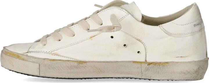 Philippe Model Prsx Low Vintage White Sneaker - Image 3