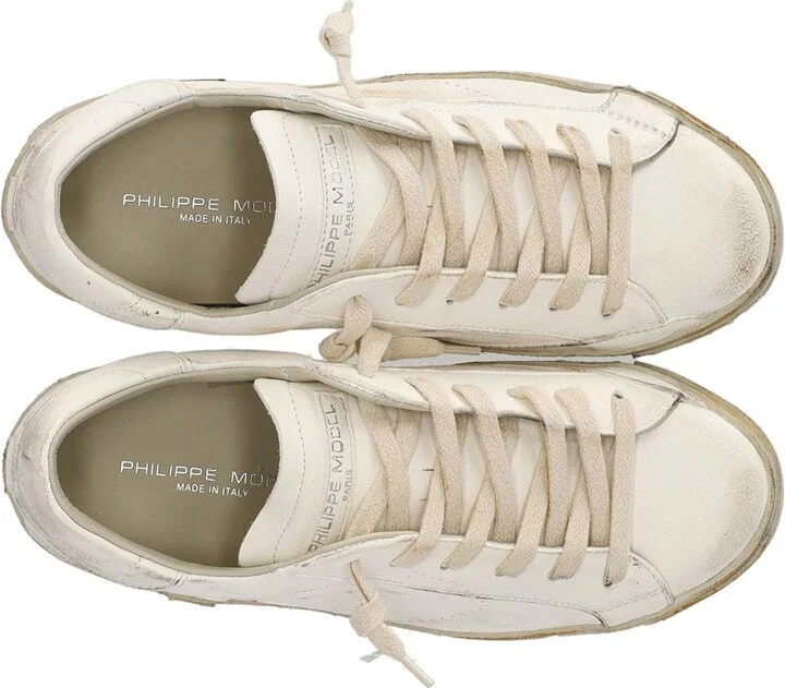 Philippe Model Prsx Low Vintage White Sneaker - Image 5