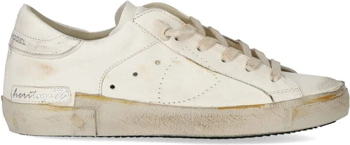 Philippe Model Prsx Low Vintage White Sneaker