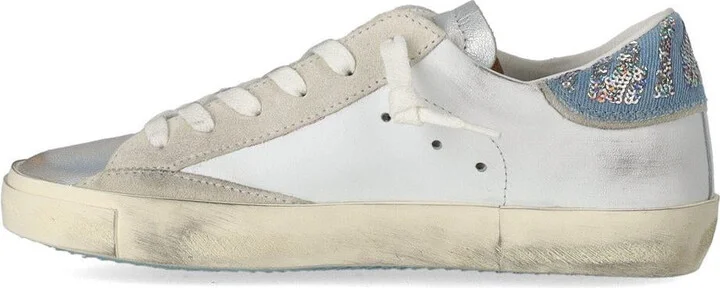Philippe Model Prsx Metal Sequins White Sneaker - Image 3
