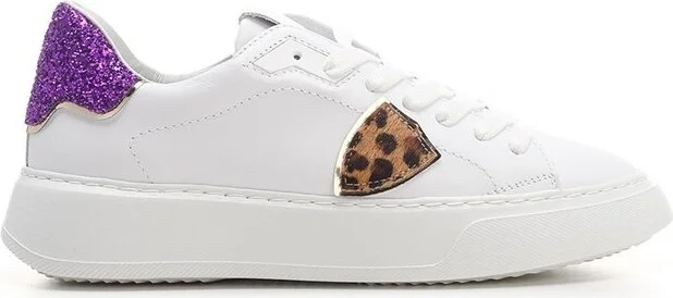 Philippe Model Round Toe Lace-Up Sneakers