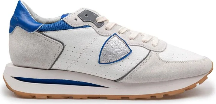 Philippe Model Sneakers In Perforated Calfskin Suede