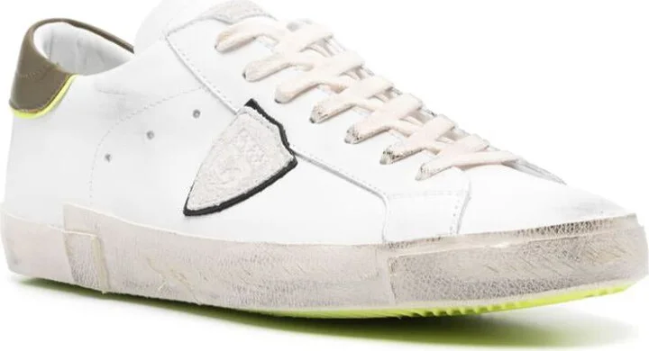 Philippe Model Sneakers Prsx In White And Green Leather - Image 2