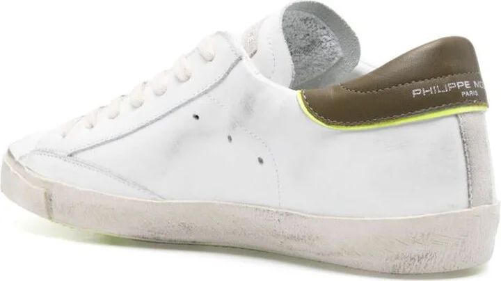 Philippe Model Sneakers Prsx In White And Green Leather - Image 3
