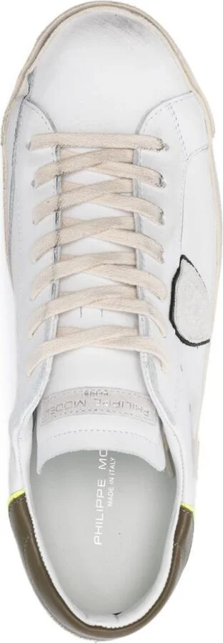 Philippe Model Sneakers Prsx In White And Green Leather - Image 4