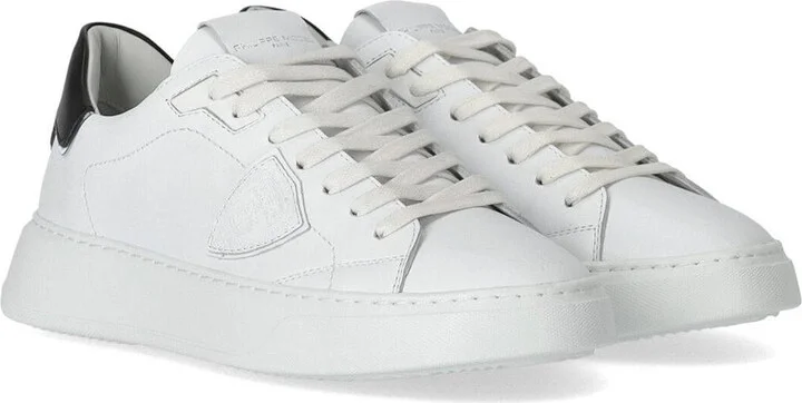 Philippe Model Temple White Black Leather Sneaker - Image 2
