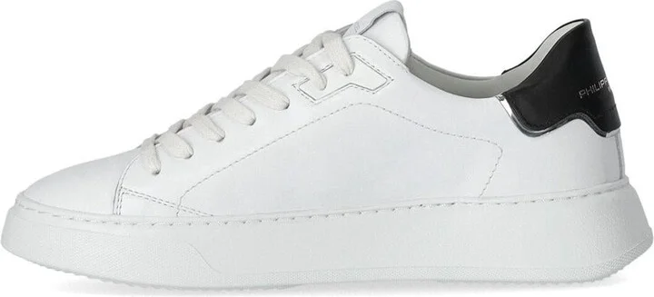 Philippe Model Temple White Black Leather Sneaker - Image 3