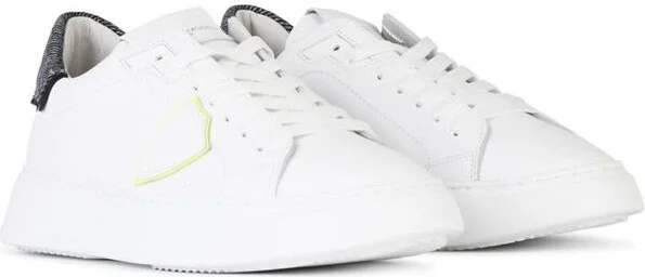 Philippe Model 'Temple' White Leather Sneakers - Image 2