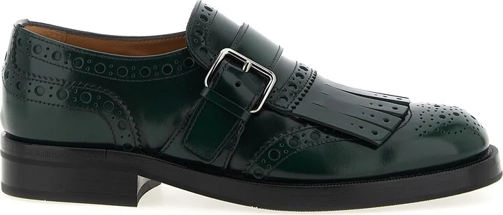 Phillis Lace Up Shoes Green