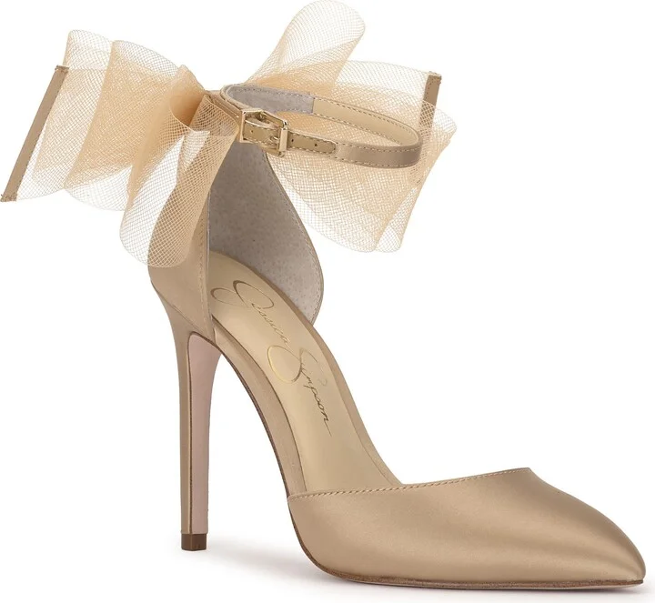 Phindies Ankle Strap Pointed Toe Pump