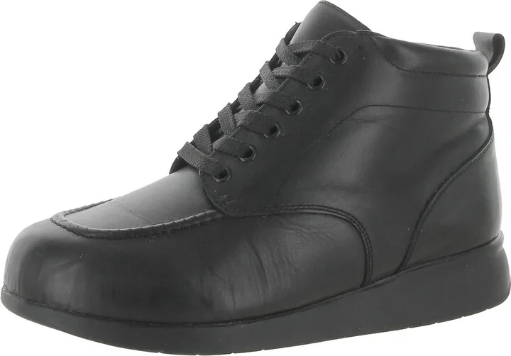 Phoenix Plus Womens Leather Wedge Booties