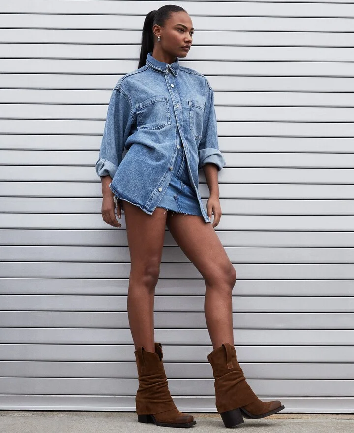 Pia Chestnut Suede - Image 6