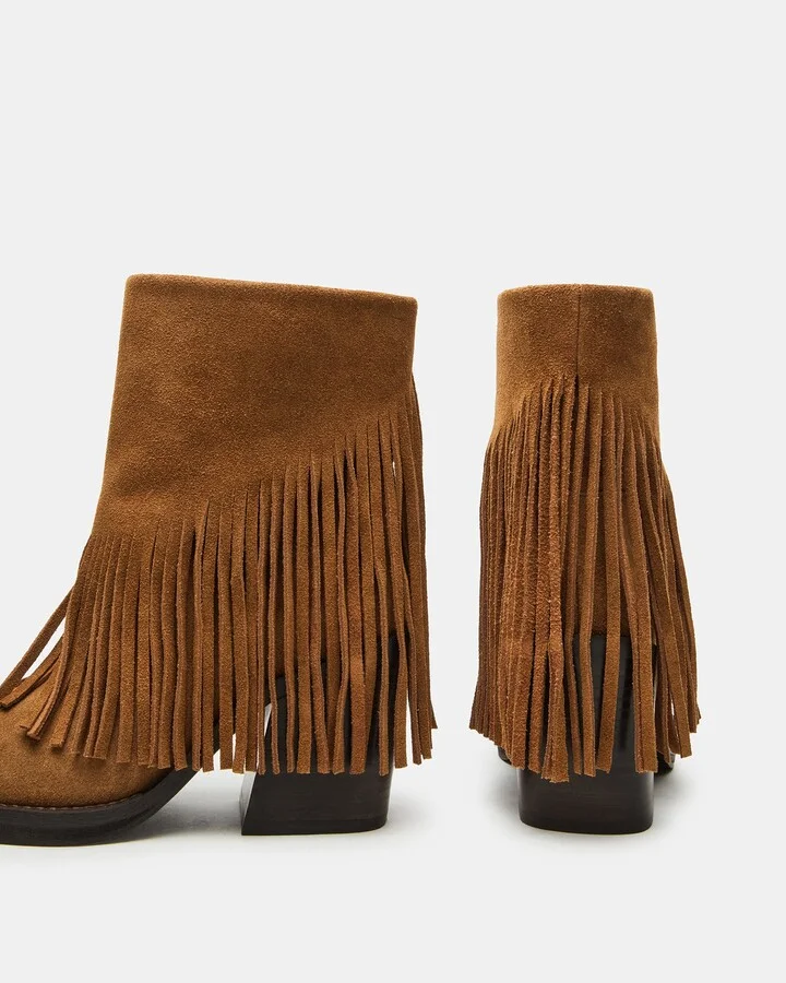 Pia Fringe Chestnut Suede - Image 3