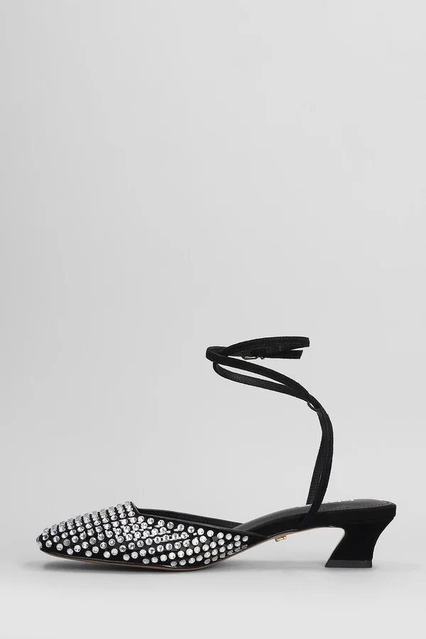 Pia Pumps In Black Suede - Image 3