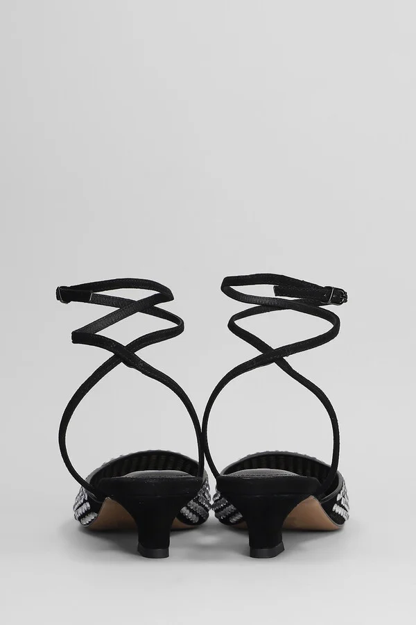 Pia Pumps In Black Suede - Image 4
