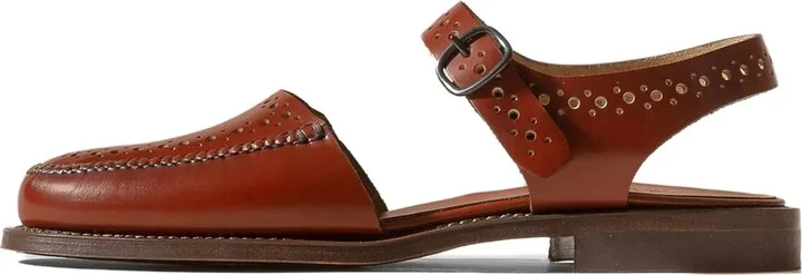 Picada perforated leather flats