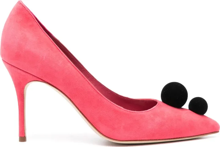 Piera 90mm suede pumps