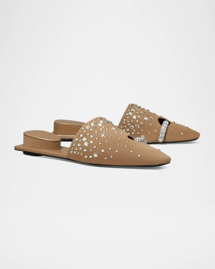 Pierced Crystal Mules - Image 4