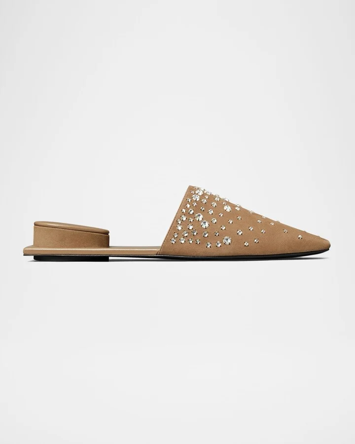 Pierced Crystal Mules