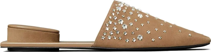 Pierced Crystal mules