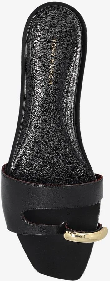Pierced Flat Sandals in Patent Leather - Image 3