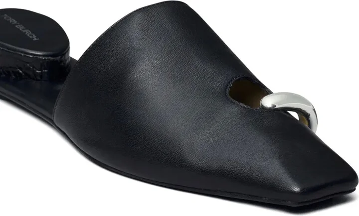 Pierced Leather Slippers - Image 4