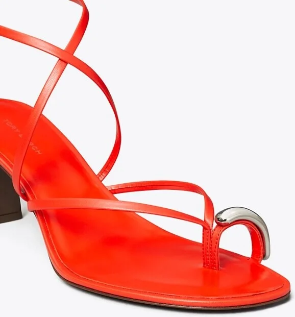 Pierced Multi-Strap Heeled Sandal - Image 4