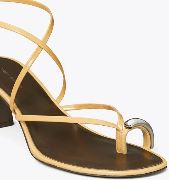 Pierced Multi-Strap Heeled Sandal - Image 4