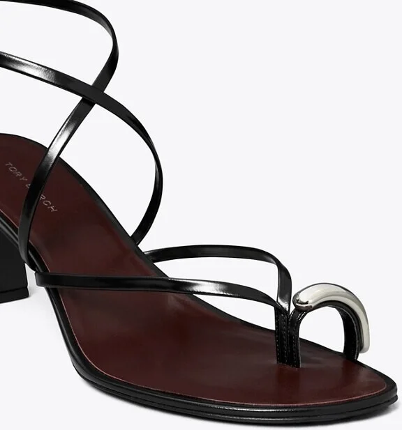 Pierced Multi-Strap Heeled Sandal - Image 4
