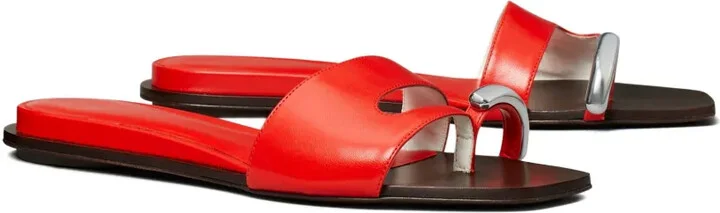 Pierced open-toe slide sandals - Image 2