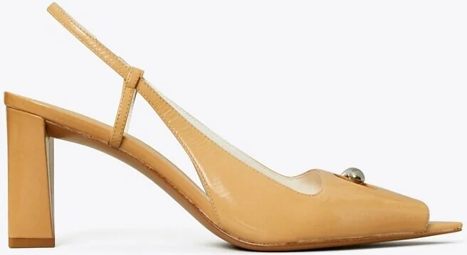 Pierced Peep-Toe Slingback - Image 3