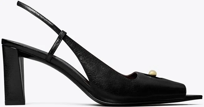 Pierced Peep-Toe Slingback - Image 3