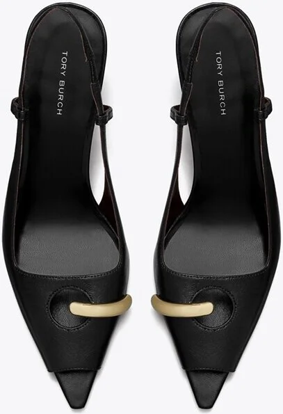 Pierced Peep-Toe Slingback - Image 5