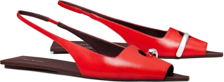 Pierced slingback sandals - Image 2
