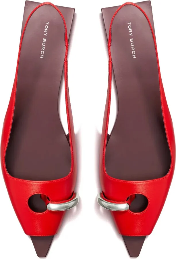 Pierced slingback sandals - Image 3