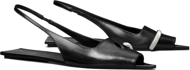 Pierced slingback sandals - Image 2