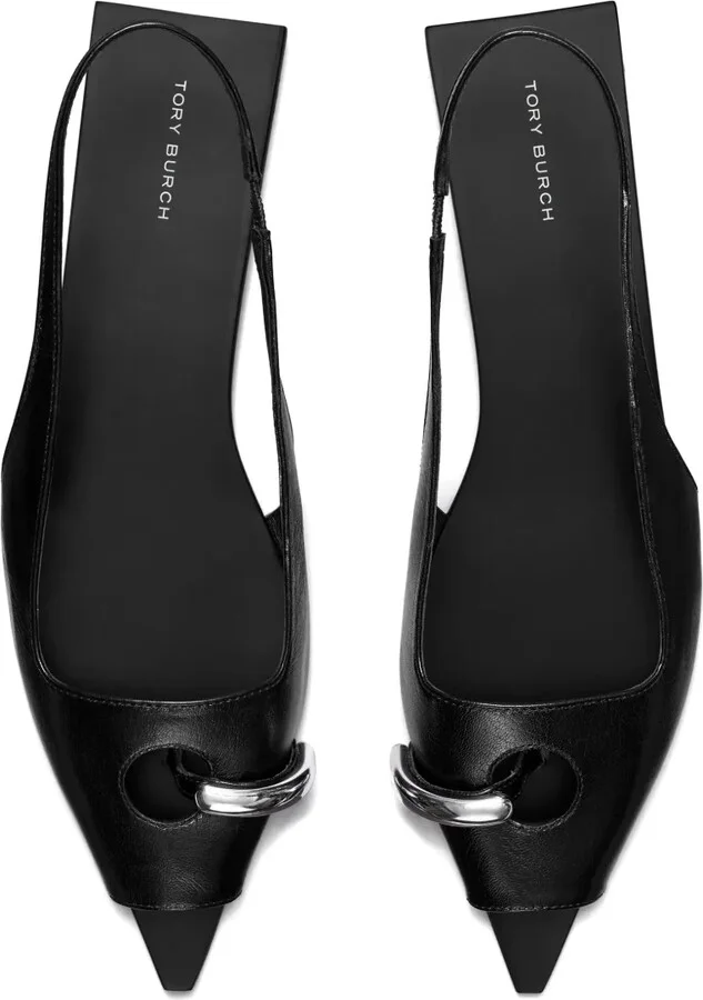 Pierced slingback sandals - Image 3