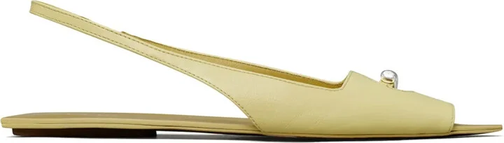 Pierced slingback sandals
