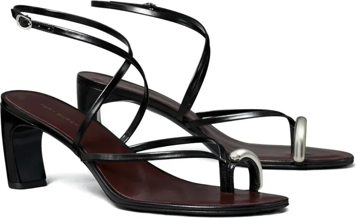 Pierced strappy open-toe heels - Image 2