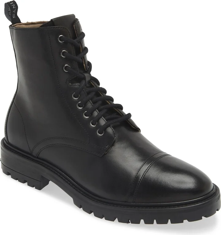 Piero Cap Toe Combat Boot