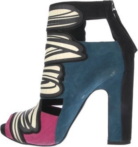 Black, Blue, Pink, White