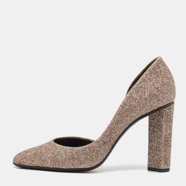 Pierre Hardy Multicolor Glitter D'orsay Pumps Size 37