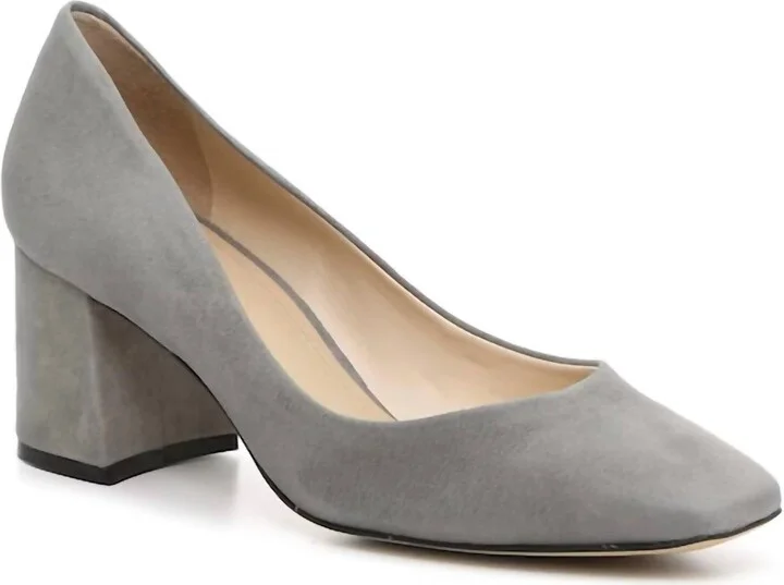 Pierre Pump In Grey Suede