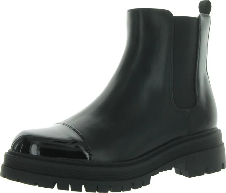 Pietror Womens Faux Leather Ankle Chelsea Boots