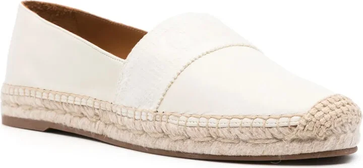 Piia logo-embroidered leather espadrilles - Image 2