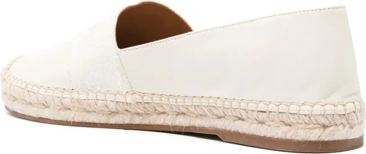 Piia logo-embroidered leather espadrilles - Image 3