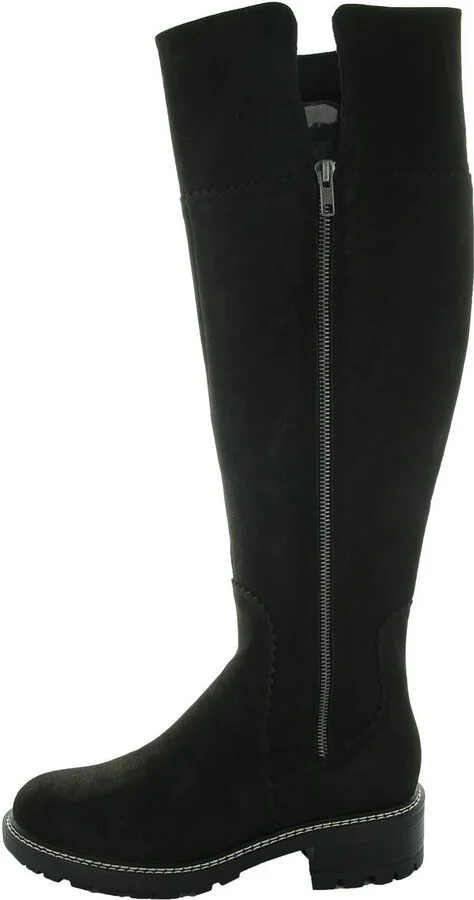 PIKE Womens Open Stitch Manmade Over-The-Knee Boots